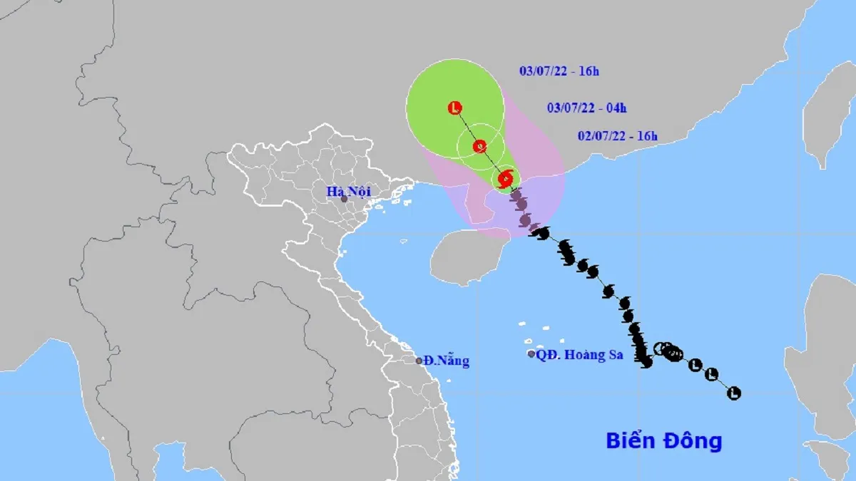 Tin bão trên đất liền cơn bão số 1: 3 tỉnh Hải Phòng, Quảng Ninh, Thái Bình ảnh hưởng