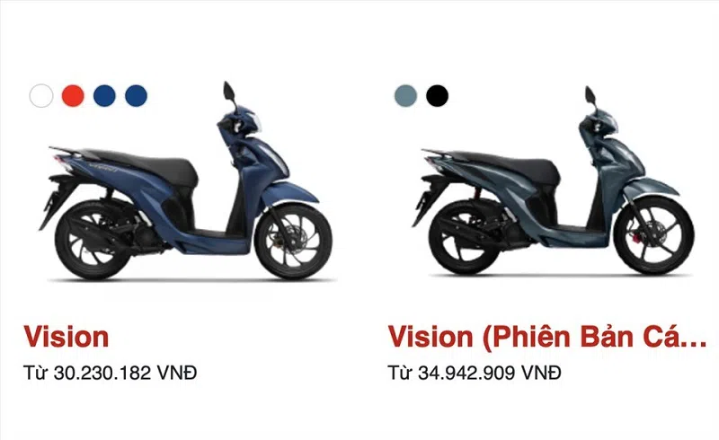 Honda Vision rời ghế 'top xe thượng lưu', giá hạ nhiệt chưa từng có