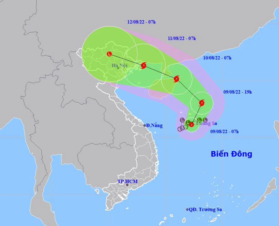 Áp thấp nhiệt đới khả năng mạnh thành bão, hướng di chuyển vào Bắc Bộ 