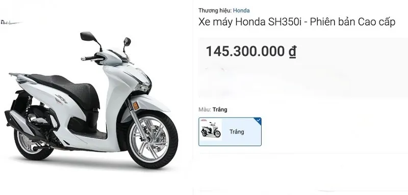 Chưa từng có trong lịch sử, Honda SH 350i bán rẻ dưới giá đề xuất