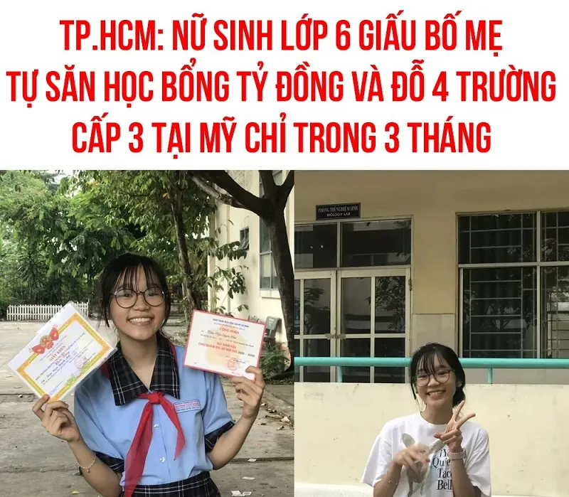 Góc con nhà người ta: Nữ sinh lớp 6 giấu bố mẹ tự săn học bổng đỗ liền 3 trường ở Mỹ 