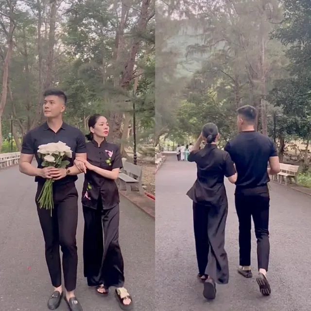 Lệ Quyên tay trong tay cùng tình trẻ đi lễ chùa, phản ứng của dân mạng mới bất ngờ