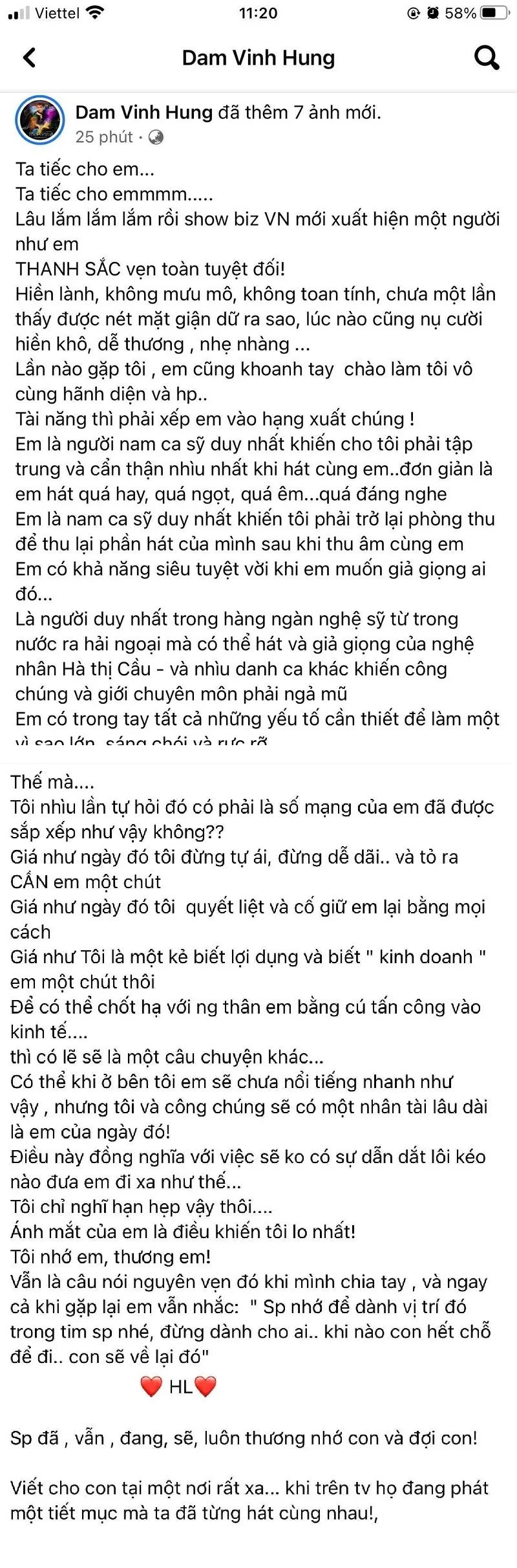 Đàm Vĩnh Hưng oán trách bản thân khi gián tiếp để Hoài Lâm gặp biến cố