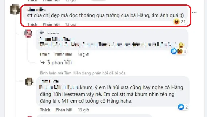 Mỹ Tâm bất ngờ được so sánh giống bà Phương Hằng khi đăng dòng trạng thái lạ