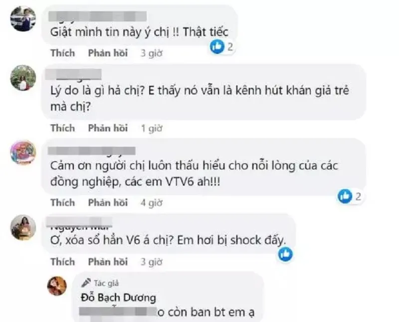 MC Bạch Dương buồn bã khi hay tin ban biên tập VTV6 tan rã