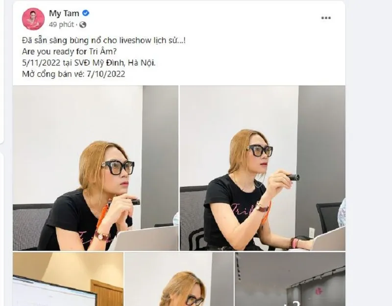 Mỹ Tâm thông báo 'nóng' tới fan tin về đêm nhạc đặc biệt Tri Âm Hà Nội