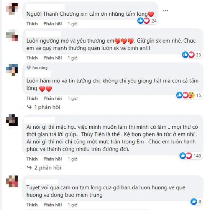 Ca sĩ Thủy Tiên báo tin vui sau chuyến từ thiện âm thầm tại miền Trung