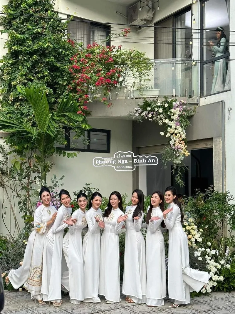 Chùm ảnh đám hỏi Bình An - Phương Nga: Dàn phù dâu phù rể trai tài gái sắc