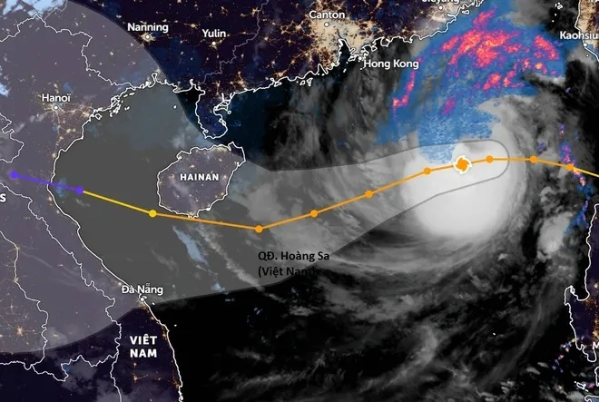 Bão Nesat tiến vào biển Đông thành bão số 6, mạnh lên cấp 12 