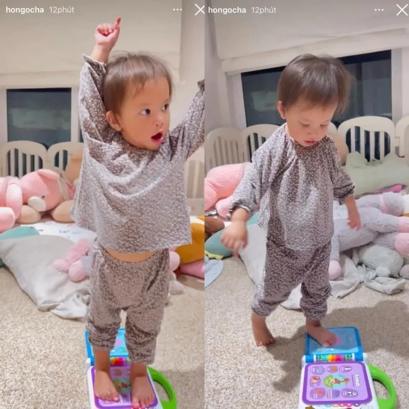 Khoảnh khắc ái nữ nhà Hồ Ngọc Hà đúng chuẩn 'đẻ con gái cho thùy mị nết na'
