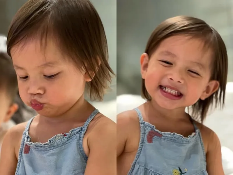 Khoảnh khắc ái nữ nhà Hồ Ngọc Hà đúng chuẩn 'đẻ con gái cho thùy mị nết na'