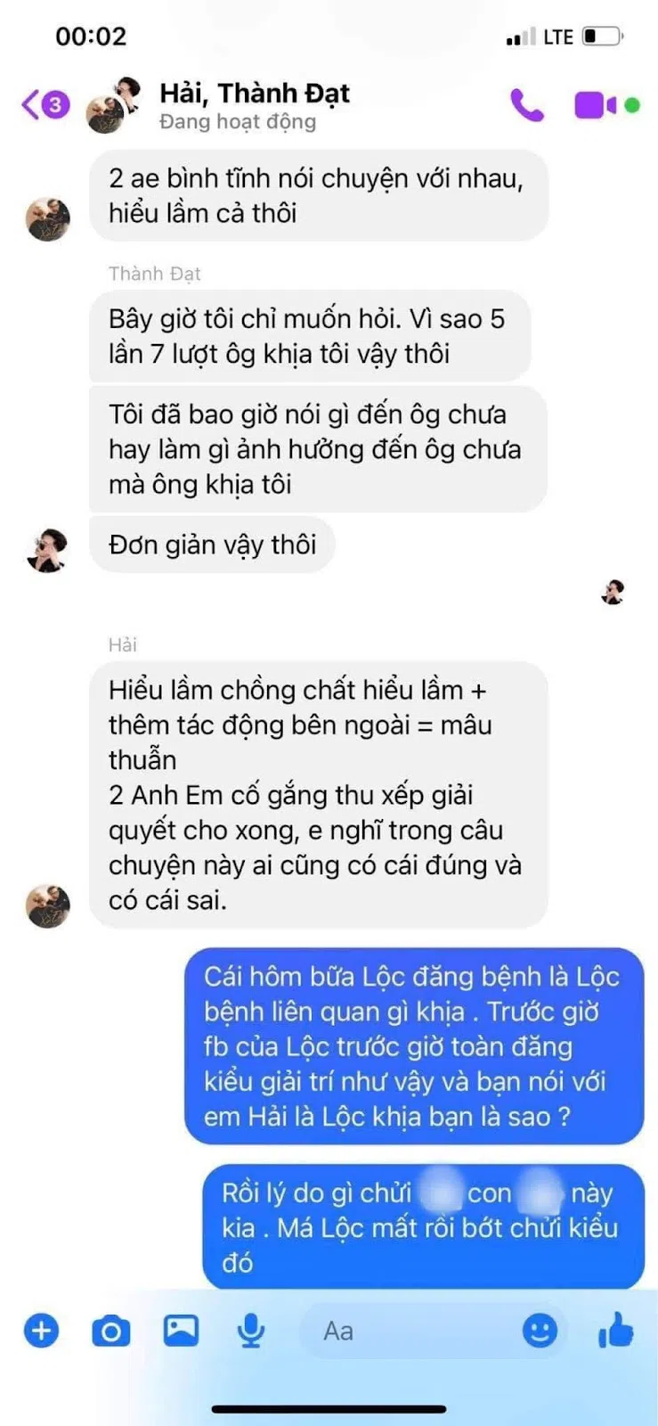 Rò rỉ tin nhắn 'căng như dây đàn' Đạt Villa đòi đến tận nhà 'xử' Lộc Fuho