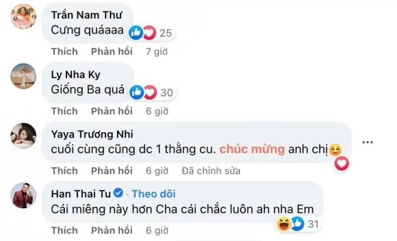 Sao Việt xuýt xoa trước độ 'cưng xỉu' của quý tử nhà Lê Dương Bảo Lâm 