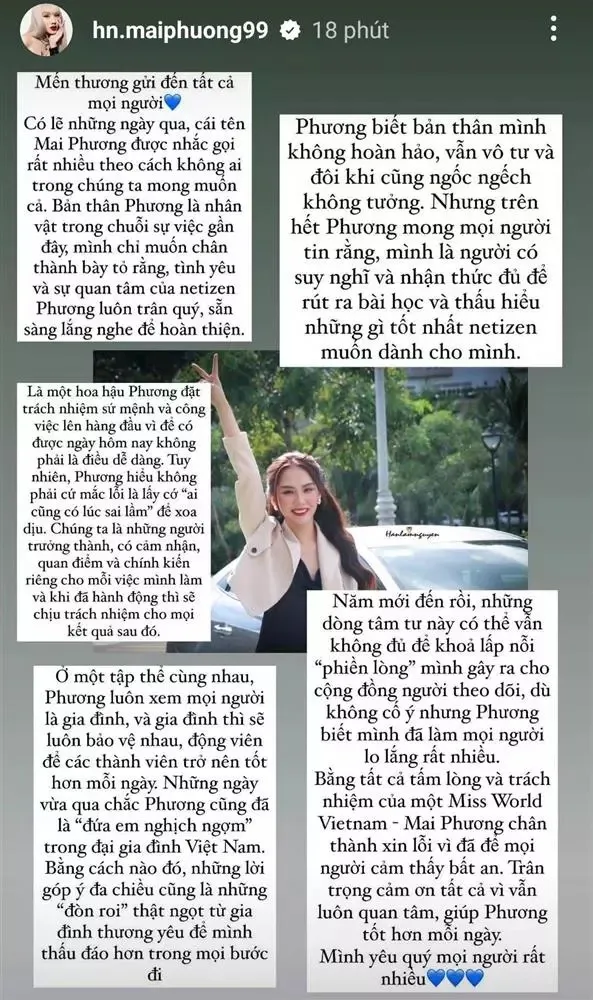 Hoa hậu Mai Phương bị 'dì Dung' bỏ theo dõi sau loạt ồn ào: Sự thực thế nào?