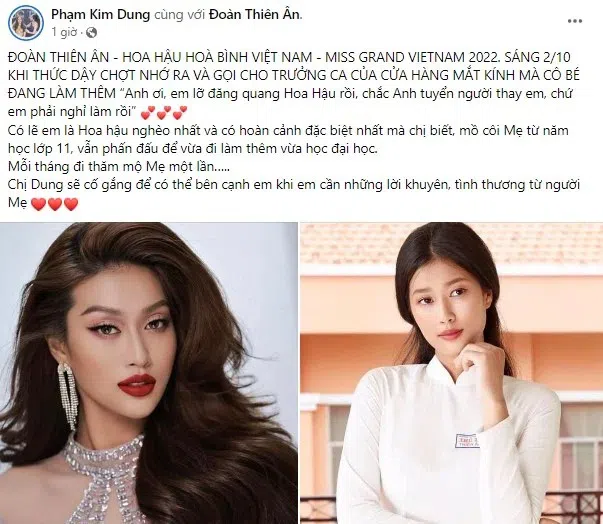 CDM phản ứng 'bà trùm Hoa hậu' Phạm Kim Dung nói về gia cảnh của Đoàn Thiên Ân 