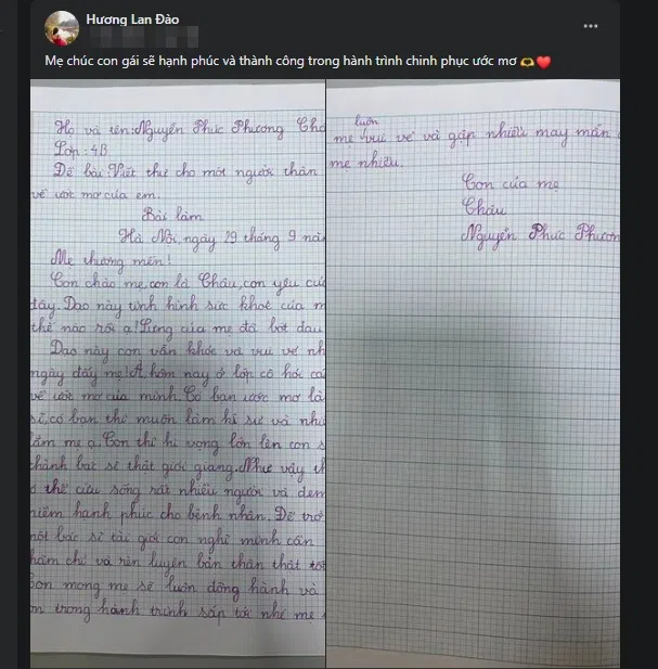 Doanh nhân Đào Lan Hương hé lộ bức thư cảm động của con gái, không đề cập đến shark Bình 
