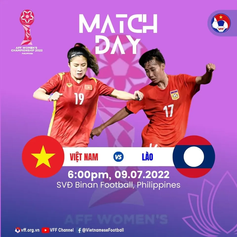 Trực tiếp nữ Việt Nam vs nữ Lào link xem trực tiếp nữ Việt Nam vs nữ Lào: 18h00 ngày 9/6