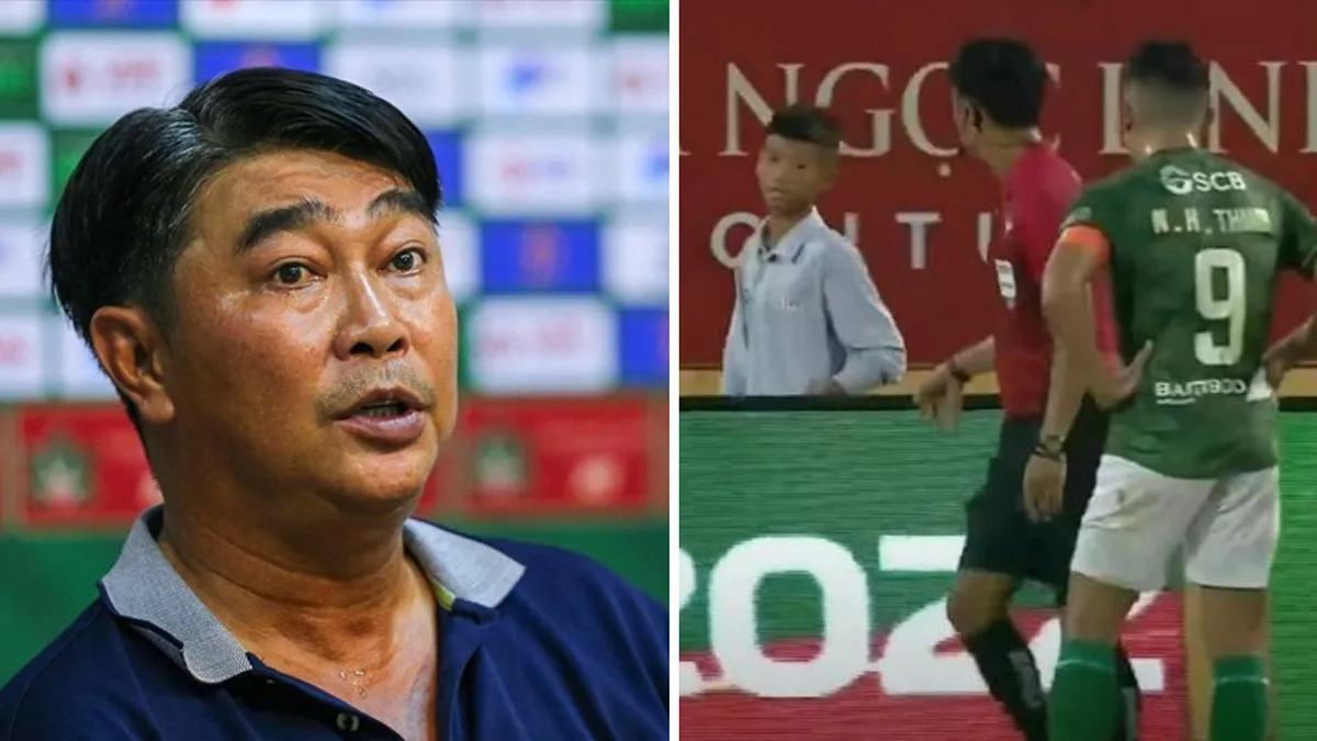 HLV của TP.HCM tức giận với cậu bé nhặt bóng ở trận thua Nam Định