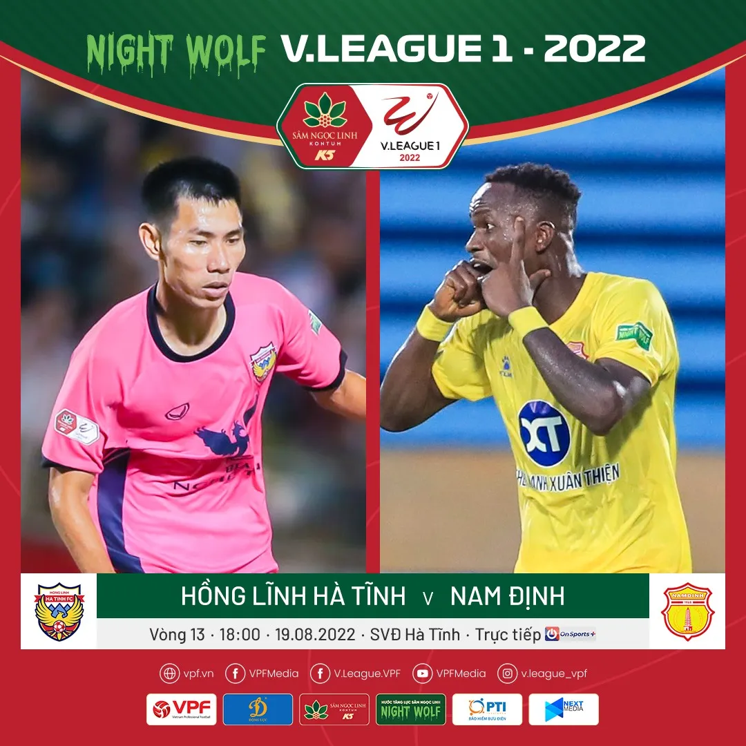 Trực tiếp Hà Tĩnh vs Nam Định, link xem trực tiếp Hà Tĩnh vs Nam Định: 18h00 19/08/2022