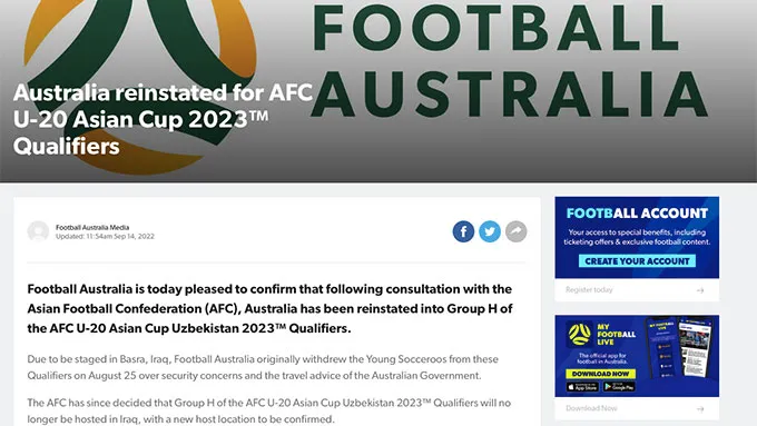 U20 Austalia 'quay xe', U20 Việt Nam rộng cửa vượt qua Vòng loại U20 châu Á 