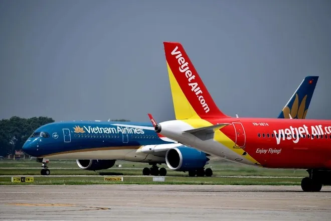Vietnam Airlines nằm trong danh sách 3 hãng hàng không bị thu hồi slot bay tại Nội Bài và Tân Sơn Nhất. Ảnh minh họa: Zingnews