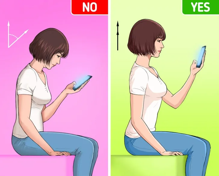 Cơ thể 'khóc thét' nếu bạn dành nhiều thời gian 'dán mắt' vào màn hình điện thoại