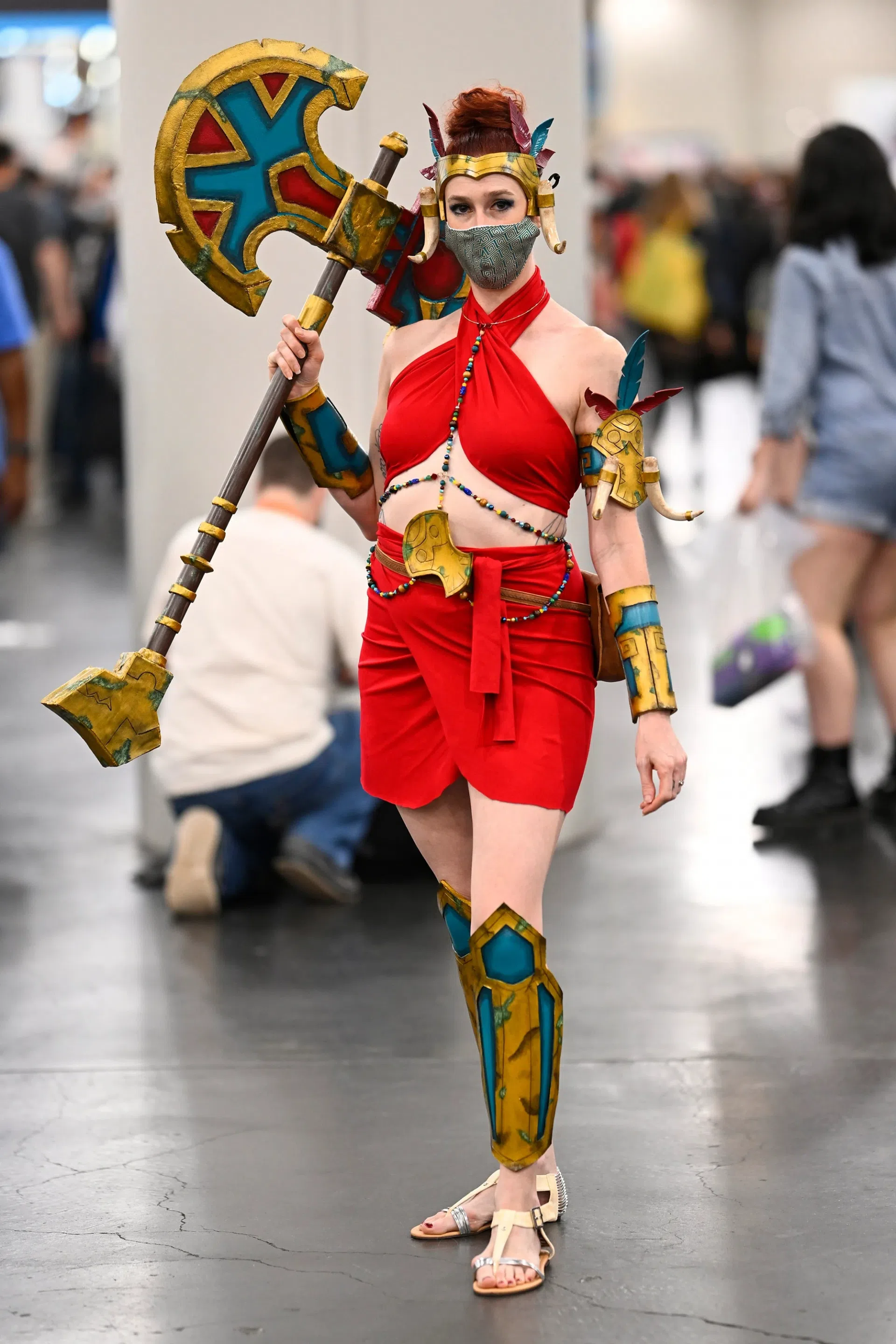 Một cosplayer tạo dáng tại New York Comic Con.