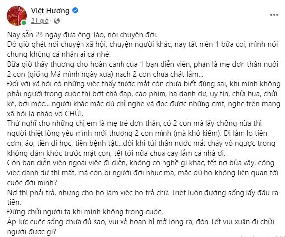 Việt Hương không sợ liên lụy, ẩn ý bênh vực Dương Cẩm Lynh