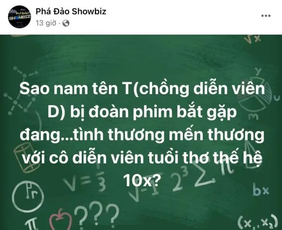 Lương Thế Thành dính tin đồn cặp kè diễn viên 10X, bà xã chốt hạ một câu 'xanh rờn'