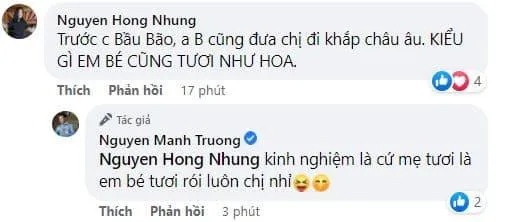 Mạnh Trường hạnh phúc khoe đã hoàn thành xuất sắc nhiệm vụ với bà xã