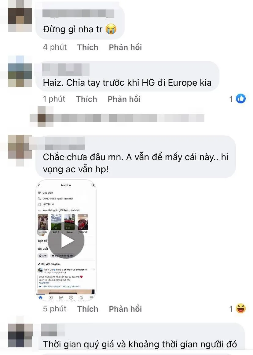 Rộ tin đồn Matt Liu và Hương Giang 'tan vỡ'