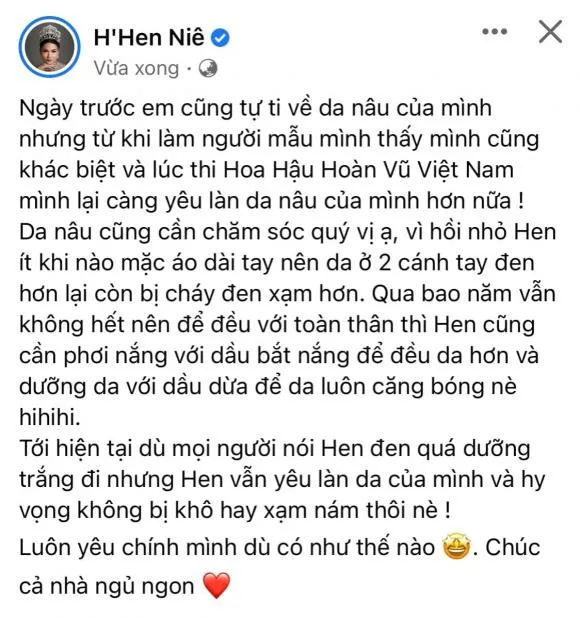 H'Hen Niê nói gì sau nghi vấn nhuộm da và làm mất bản sắc?