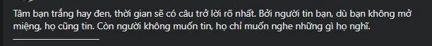Dù ở thế bất lợi, Phương Oanh bất ngờ đăng đàn đầy triết lý về chuyện 'trắng đen'