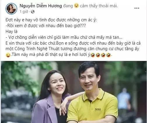 Bị mỉa mai hôn nhân, nữ diễn viên Diễm Hương đáp trả cực gắt 