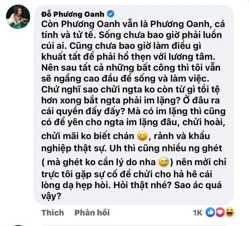 Phương Oanh đáp trả cực căng giữa ồn ào tình ái với Shark Bình