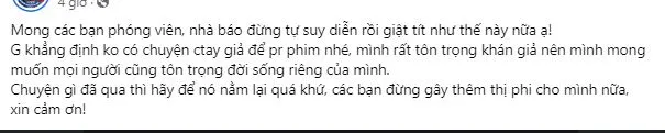 Hương Giang đáp trả trước tin đồn 'giả' chia tay Đình Tú để PR phim