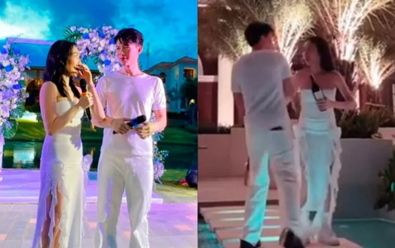 Dân tình xôn xao với đoạn clip Diệu Nhi nhắc Anh Tú 'cho con ngủ' khi đang tiệc tùng 