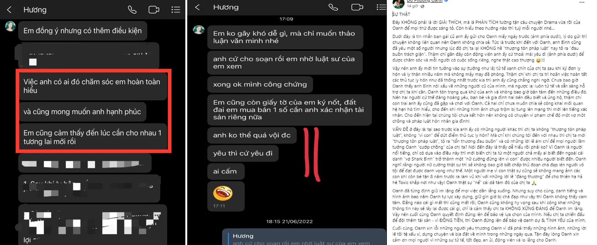 Thái độ của vợ Shark Bình sau khi Phương Oanh tung bí mật riêng với chồng