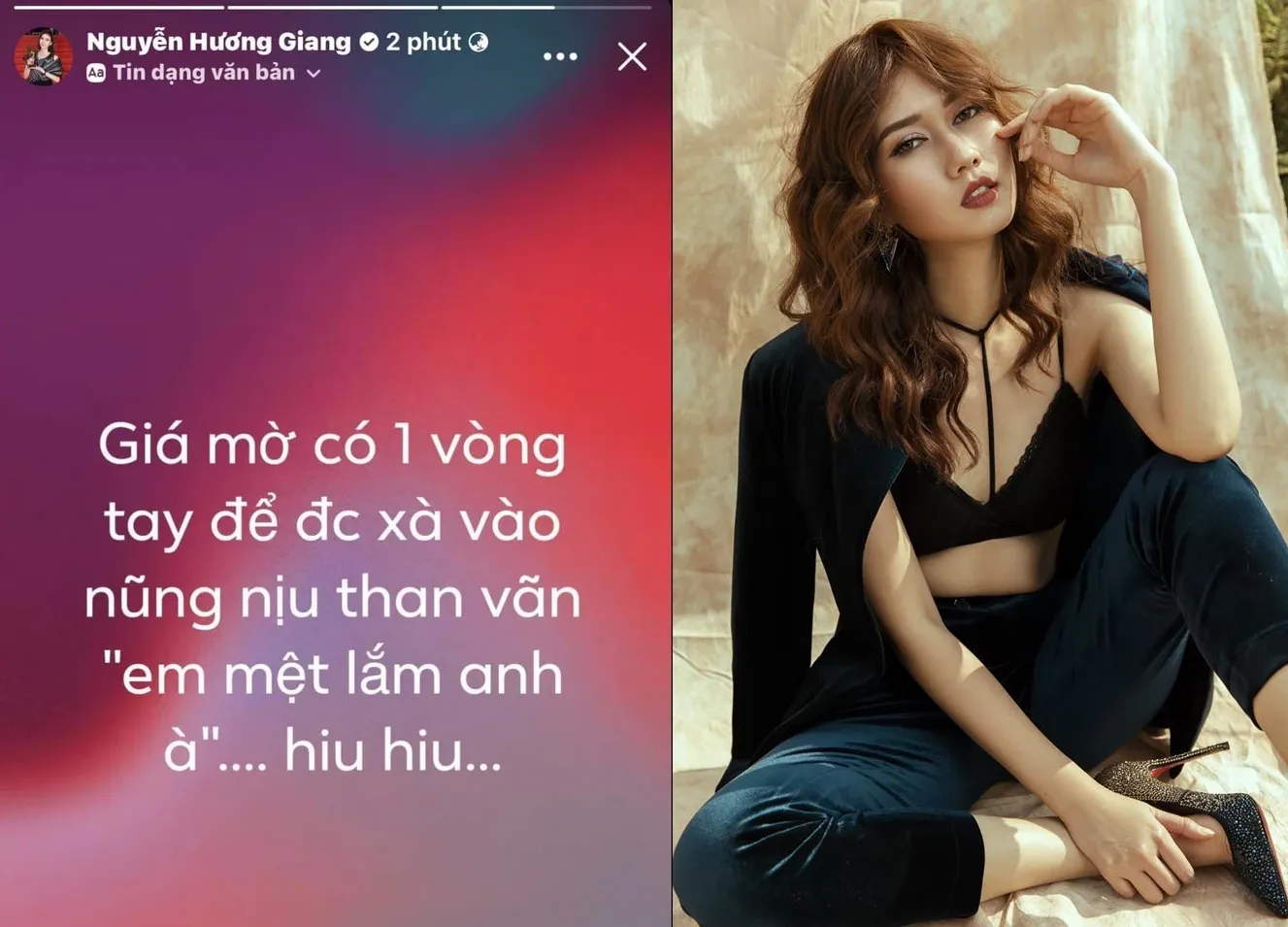 Hương Giang lộ hình ảnh mặc váy cưới sau 5 tháng chia tay Đình Tú