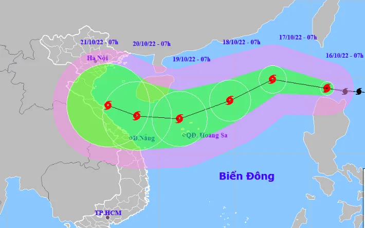 Bão Nesat giật cấp 12 đang đi thẳng vào Biển Đông