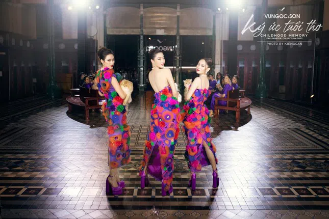 Hoa hậu Lương Thùy Linh, Đỗ Thị Hà, Mai Phương đọ sắc trong váy sắc màu