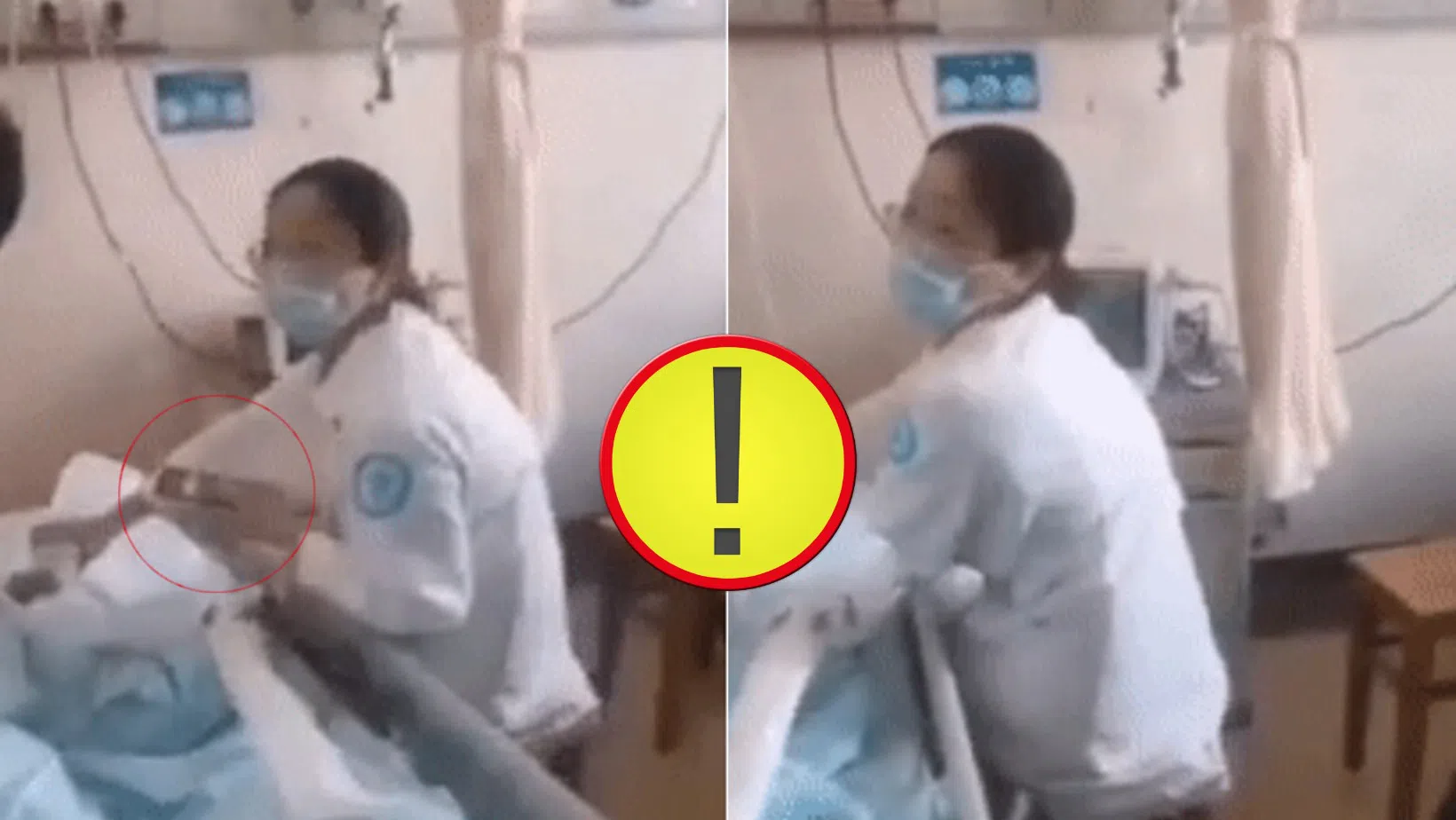 Dậy sóng trước hình ảnh nữ y tá ngồi chơi điện thoại, bỏ mặc bệnh nhân la hét đòi trả kết quả