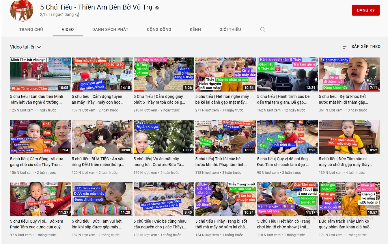 Chứa loạt video sai phạm, kênh Youtube 'khủng' của Tịnh Thất Bồng Lai ra sao sau khi những kẻ 'đầu têu' nhận án
