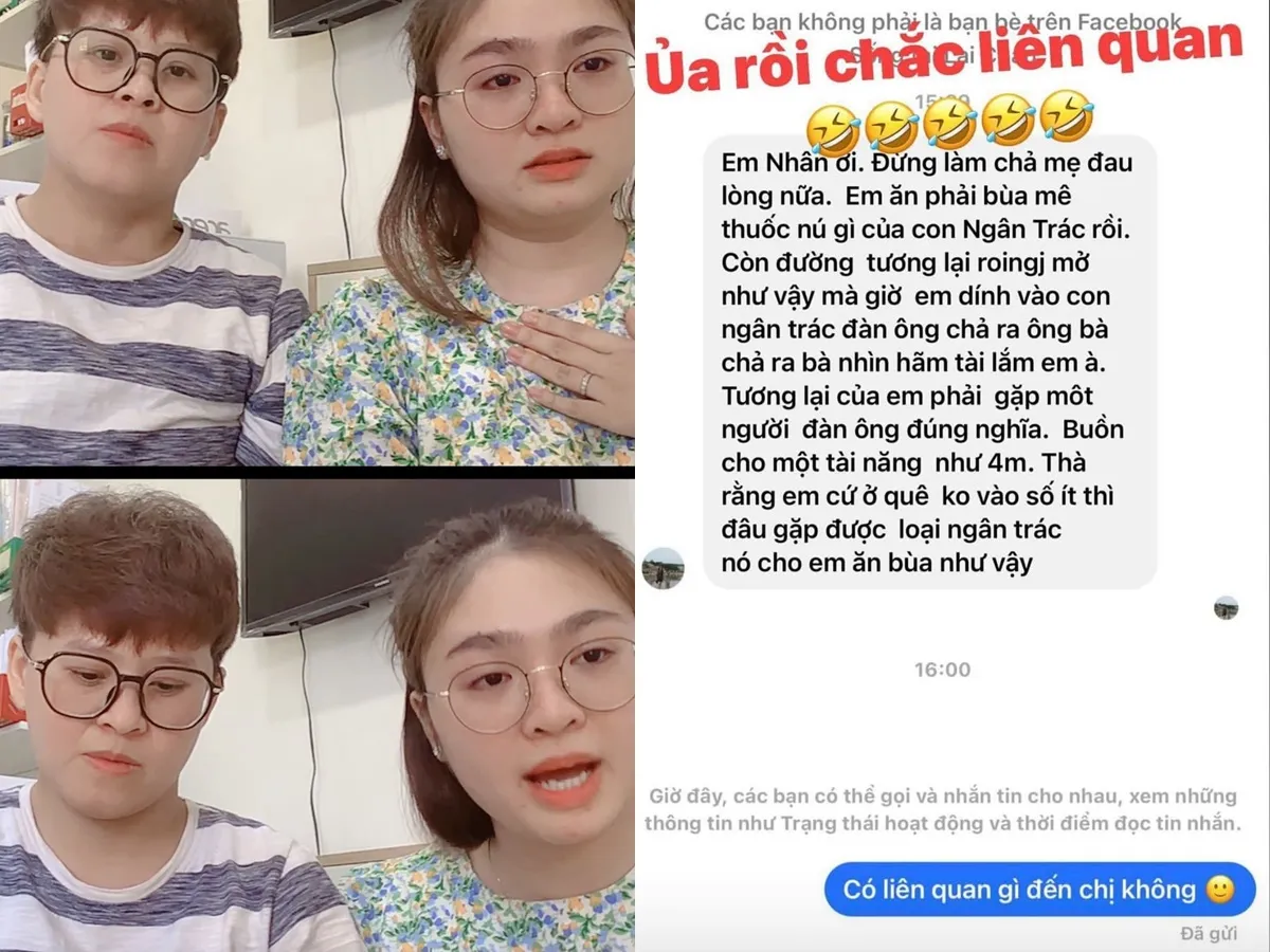 Thiện Nhân đáp trả căng đét khi dân mạng chê người yêu đồng giới 'hãm tài', tố bị bỏ bùa