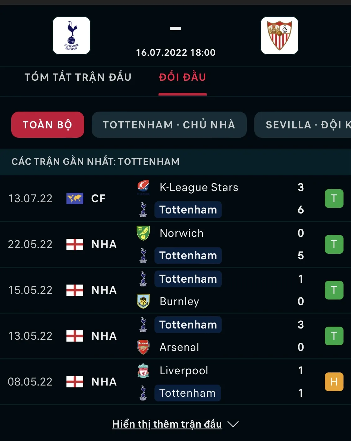 Trực tiếp Tottenham vs Sevilla, 18h hôm nay ngày 16/7 (Link HD) 158608