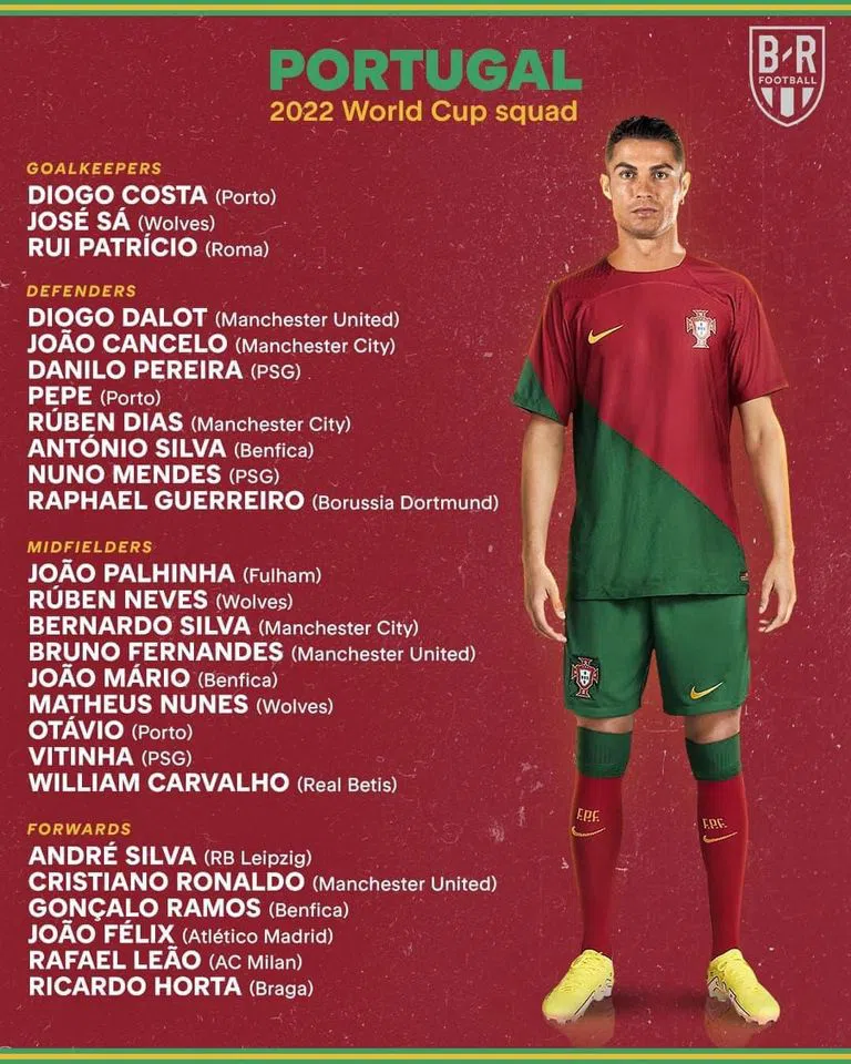 CHÍNH THỨC: ĐT Bồ Đào Nha công bố danh sách cầu thủ tham dự World Cup 2022 216139