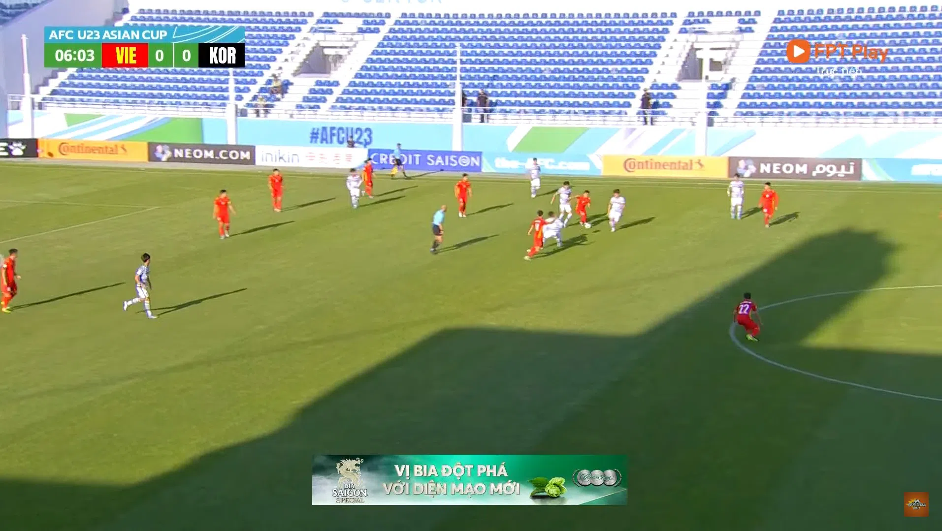 Trực tiếp U23 Việt Nam 0-0 U23 Hàn Quốc: Nhập cuộc hứng khởi 145041