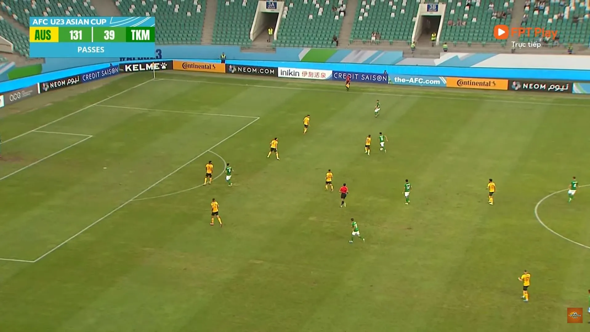 Trực tiếp U23 Úc 0-0 U23 Turkmenistan: Tấn công bế tắc 147768