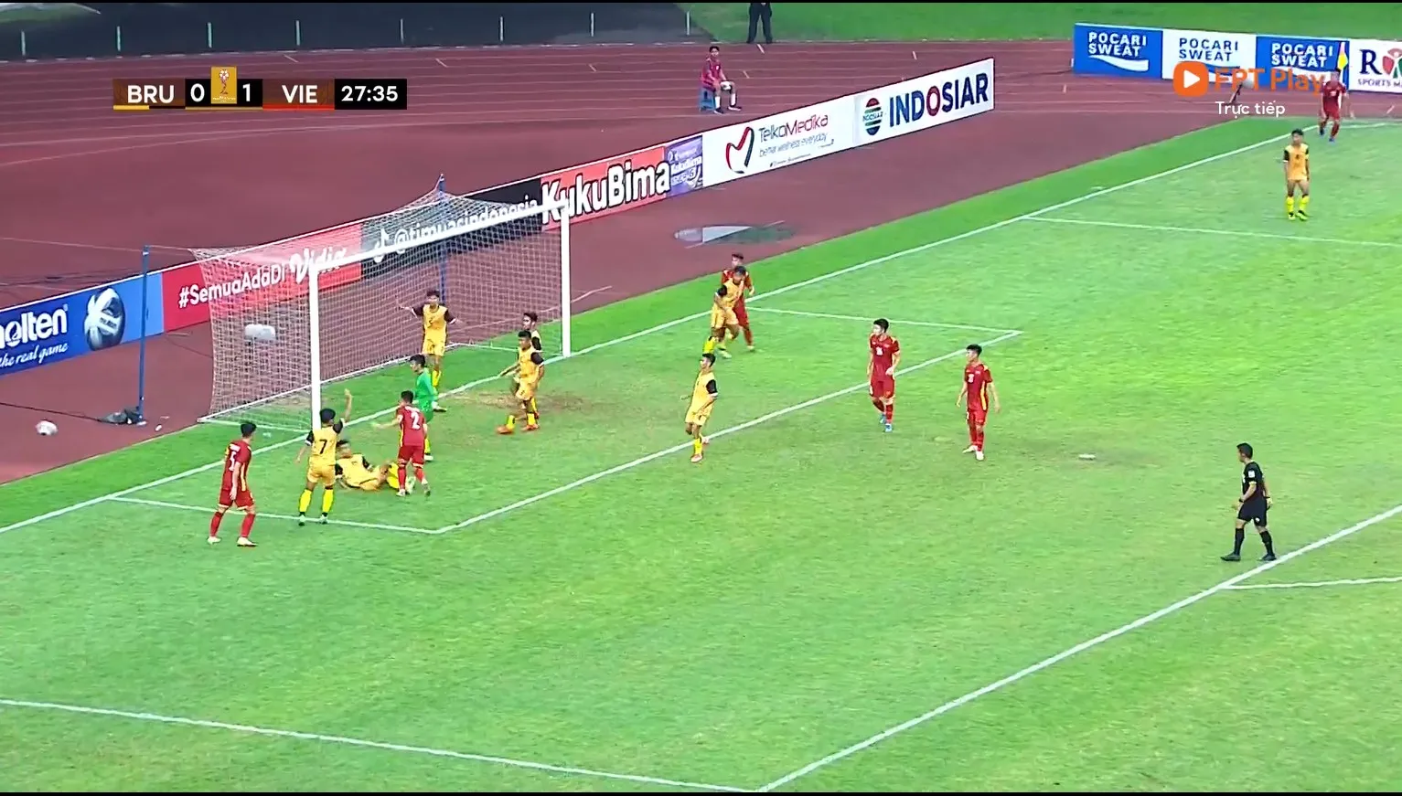 Trực tiếp U19 Việt Nam 1-0 U19 Brunei: Châu Phi mở tỷ số 155827