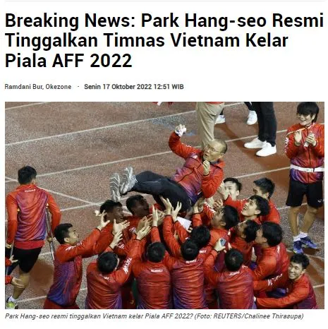 Báo Indonesia nhận xét bất ngờ sau khi HLV Park chia tay ĐT Việt Nam 204091